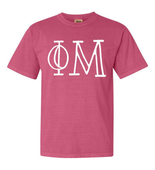 Gamma Phi Beta Comfort Colors Greek Letter Sorority T-Shirt