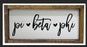 Script Wooden Sign Script Wooden Sign