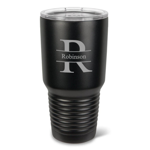 Personalized 30 oz. Black Matte Double Wall Insulated Tumbler - Personalized Tumbler for Groomsmen - All